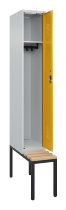 C+P Spind Evolo PLUS 0490507-32 mit Bank 3 Abt.400mm Drehriegel (HxBxT) 2120x1200x815mm 9016/3015