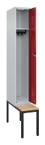 C+P Spind Evolo PLUS 0490507-32 mit Bank 3 Abt.400mm Drehriegel (HxBxT) 2120x1200x815mm 9016/3015