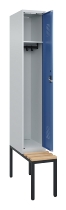C+P Spind Evolo PLUS 0490507-32 mit Bank 3 Abt.400mm Drehriegel (HxBxT) 2120x1200x815mm 9016/3015