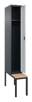 C+P Spind Evolo PLUS 0490507-10 mit Bank 1 Abt.300mm Zylinder (HxBxT) 2120x300x815mm 7016/7035