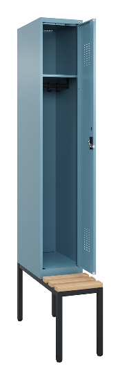 C+P Spind Evolo PLUS 0490507-30 mit Bank 3 Abt.300mm Drehriegel (HxBxT) 2120x900x815mm 0010/0010