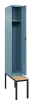 C+P Spind Evolo PLUS 0490507-30 mit Bank 3 Abt.300mm Drehriegel (HxBxT) 2120x900x815mm 0010/0010
