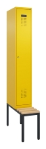 C+P Spind Evolo PLUS 0490507-30 mit Bank 3 Abt.300mm Drehriegel (HxBxT) 2120x900x815mm 0010/0010