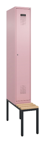 C+P Spind Evolo PLUS 0490507-30 mit Bank 3 Abt.300mm Drehriegel (HxBxT) 2120x900x815mm 0010/0010