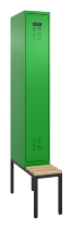 C+P Spind Evolo PLUS 0490507-30 mit Bank 3 Abt.300mm Drehriegel (HxBxT) 2120x900x815mm 0010/0010