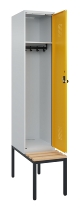 C+P Spind Evolo PLUS 0490507-32 mit Bank 3 Abt.400mm Drehriegel (HxBxT) 2120x1200x815mm 9016/3015