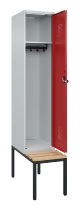 C+P Spind Evolo PLUS 0490507-32 mit Bank 3 Abt.400mm Drehriegel (HxBxT) 2120x1200x815mm 9016/3015