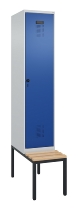 C+P Spind Evolo PLUS 0490507-32 mit Bank 3 Abt.400mm Drehriegel (HxBxT) 2120x1200x815mm 9016/3015