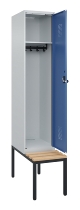 C+P Spind Evolo PLUS 0490507-32 mit Bank 3 Abt.400mm Drehriegel (HxBxT) 2120x1200x815mm 9016/3015