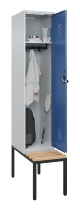 C+P Spind Evolo PLUS 0490507-32 mit Bank 3 Abt.400mm Drehriegel (HxBxT) 2120x1200x815mm 9016/3015