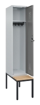 C+P Spind Evolo PLUS 0490507-32 mit Bank 3 Abt.400mm Drehriegel (HxBxT) 2120x1200x815mm 9016/3015