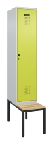 C+P Spind Evolo PLUS 0490507-32 mit Bank 3 Abt.400mm Drehriegel (HxBxT) 2120x1200x815mm 9016/3015
