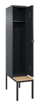 C+P Spind Evolo PLUS 0490507-32 mit Bank 3 Abt.400mm Drehriegel (HxBxT) 2120x1200x815mm 9016/3015