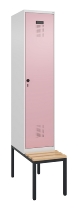 C+P Spind Evolo PLUS 0490507-32 mit Bank 3 Abt.400mm Drehriegel (HxBxT) 2120x1200x815mm 9016/3015
