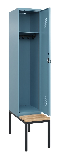 C+P Spind Evolo PLUS 0490507-30 mit Bank 3 Abt.300mm Drehriegel (HxBxT) 2120x900x815mm 0010/0010