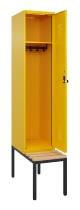 C+P Spind Evolo PLUS 0490507-30 mit Bank 3 Abt.300mm Drehriegel (HxBxT) 2120x900x815mm 0010/0010