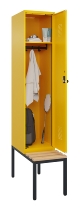 C+P Spind Evolo PLUS 0490507-30 mit Bank 3 Abt.300mm Drehriegel (HxBxT) 2120x900x815mm 0010/0010