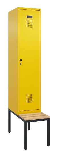 C+P Spind Evolo PLUS 0490507-30 mit Bank 3 Abt.300mm Drehriegel (HxBxT) 2120x900x815mm 0010/0010