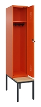 C+P Spind Evolo PLUS 0490507-30 mit Bank 3 Abt.300mm Drehriegel (HxBxT) 2120x900x815mm 0010/0010