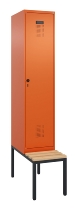 C+P Spind Evolo PLUS 0490507-30 mit Bank 3 Abt.300mm Drehriegel (HxBxT) 2120x900x815mm 0010/0010
