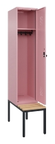 C+P Spind Evolo PLUS 0490507-30 mit Bank 3 Abt.300mm Drehriegel (HxBxT) 2120x900x815mm 0010/0010