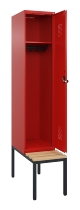 C+P Spind Evolo PLUS 0490507-30 mit Bank 3 Abt.300mm Drehriegel (HxBxT) 2120x900x815mm 0010/0010