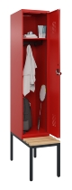 C+P Spind Evolo PLUS 0490507-30 mit Bank 3 Abt.300mm Drehriegel (HxBxT) 2120x900x815mm 0010/0010