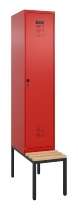 C+P Spind Evolo PLUS 0490507-30 mit Bank 3 Abt.300mm Drehriegel (HxBxT) 2120x900x815mm 0010/0010