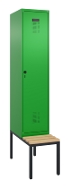C+P Spind Evolo PLUS 0490507-30 mit Bank 3 Abt.300mm Drehriegel (HxBxT) 2120x900x815mm 0010/0010