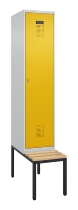 C+P Spind Evolo PLUS 0490507-32 mit Bank 3 Abt.400mm Drehriegel (HxBxT) 2120x1200x815mm 9016/3015