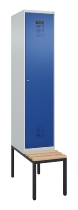 C+P Spind Evolo PLUS 0490507-32 mit Bank 3 Abt.400mm Drehriegel (HxBxT) 2120x1200x815mm 9016/3015