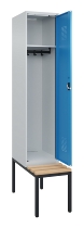 C+P Spind Evolo PLUS 0490507-32 mit Bank 3 Abt.400mm Drehriegel (HxBxT) 2120x1200x815mm 9016/3015