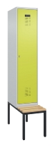 C+P Spind Evolo PLUS 0490507-32 mit Bank 3 Abt.400mm Drehriegel (HxBxT) 2120x1200x815mm 9016/3015