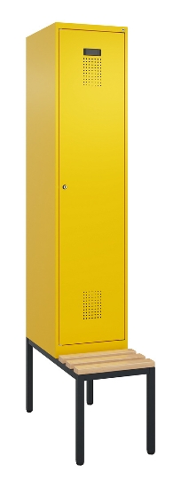 C+P Spind Evolo PLUS 0490507-30 mit Bank 3 Abt.300mm Drehriegel (HxBxT) 2120x900x815mm 0010/0010