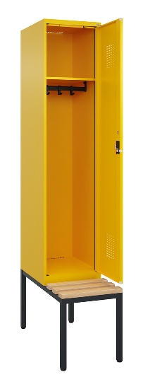 C+P Spind Evolo PLUS 0490507-30 mit Bank 3 Abt.300mm Drehriegel (HxBxT) 2120x900x815mm 0010/0010