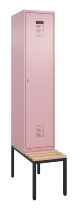 C+P Spind Evolo PLUS 0490507-30 mit Bank 3 Abt.300mm Drehriegel (HxBxT) 2120x900x815mm 0010/0010