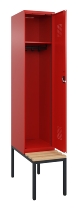 C+P Spind Evolo PLUS 0490507-30 mit Bank 3 Abt.300mm Drehriegel (HxBxT) 2120x900x815mm 0010/0010