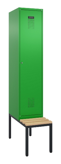 C+P Spind Evolo PLUS 0490507-30 mit Bank 3 Abt.300mm Drehriegel (HxBxT) 2120x900x815mm 0010/0010