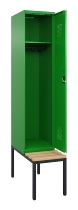 C+P Spind Evolo PLUS 0490507-30 mit Bank 3 Abt.300mm Drehriegel (HxBxT) 2120x900x815mm 0010/0010