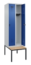 C+P Spind Evolo PLUS 0490507-32 mit Bank 3 Abt.400mm Drehriegel (HxBxT) 2120x1200x815mm 9016/3015