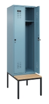 C+P Spind Evolo PLUS 0490507-20 mit Bank 2 Abt.300mm Drehriegel (HxBxT) 2120x600x815mm 0010/0010