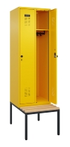 C+P Spind Evolo PLUS 0490507-30 mit Bank 3 Abt.300mm Drehriegel (HxBxT) 2120x900x815mm 0010/0010