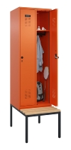 C+P Spind Evolo PLUS 0490507-30 mit Bank 3 Abt.300mm Drehriegel (HxBxT) 2120x900x815mm 0010/0010