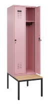 C+P Spind Evolo PLUS 0490507-30 mit Bank 3 Abt.300mm Drehriegel (HxBxT) 2120x900x815mm 0010/0010