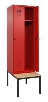 C+P Spind Evolo PLUS 0490507-30 mit Bank 3 Abt.300mm Drehriegel (HxBxT) 2120x900x815mm 0010/0010