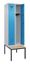 C+P Spind Evolo PLUS 0490507-32 mit Bank 3 Abt.400mm Drehriegel (HxBxT) 2120x1200x815mm 9016/3015
