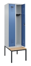 C+P Spind Evolo PLUS 0490507-32 mit Bank 3 Abt.400mm Drehriegel (HxBxT) 2120x1200x815mm 9016/3015