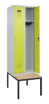 C+P Spind Evolo PLUS 0490507-32 mit Bank 3 Abt.400mm Drehriegel (HxBxT) 2120x1200x815mm 9016/3015