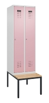 C+P Spind Evolo PLUS 0490507-32 mit Bank 3 Abt.400mm Drehriegel (HxBxT) 2120x1200x815mm 9016/3015