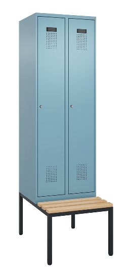 C+P Spind Evolo PLUS 0490507-30 mit Bank 3 Abt.300mm Drehriegel (HxBxT) 2120x900x815mm 0010/0010